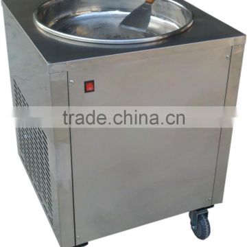 Material Steel single pan fried ice machine, yogurt, ice cream making machine