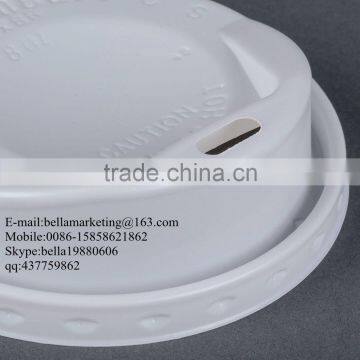 White Dome Sip-Thru Hot Beverage Cup Lid, Disposable Plastic Coffee Cup Lids photo-4