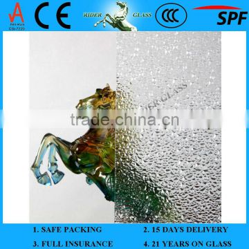 3-8mm Diamond Patterned Decorative Glass