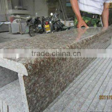 G687 Peach Red Indoor Granite Stair Steps Polished Bevelled photo-2