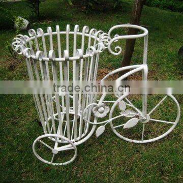 Wrought iron antirust bicycle umbrella holder