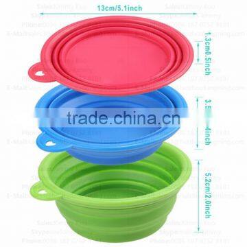 2016 New Portable and Unbreakable Collapsible Silicone Dog Bowl/Silicone Pet Bowls photo-2
