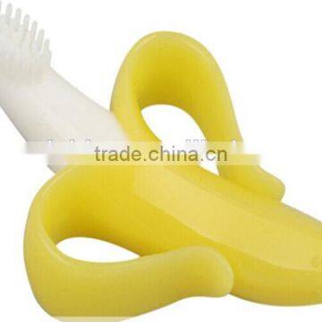 Non-toxic High quality bpa free banana shape silocone baby teether