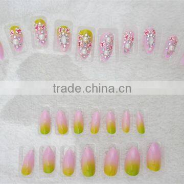 High Quality Bridal Nail Art Designs False Nail Art Fancy Wedding Nail Art photo-2