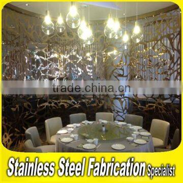 Stainless Steel Decorative Restaurant Movable Partition Wall photo-2