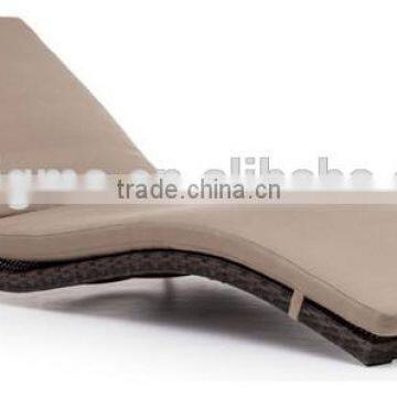 Sigma wicker pool furniture cane chaise lounge cheap sun loungers