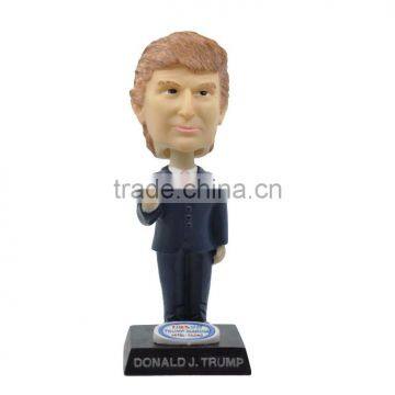 Make your custom design plastic bobblehead, OEM toys plastic trump bobblehead