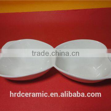 19.5*8.7*3.8cm Star Hotel White Ceramic Dinner Plate Apple Shape Dish photo-4