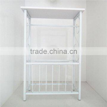 RH-4961New Metal Scroll Design Bathroom Magazine Storage Table Organizer photo-3