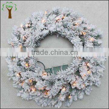 Artificial Flocking Christmas Wreath Snowing Christmas Wreath photo-2