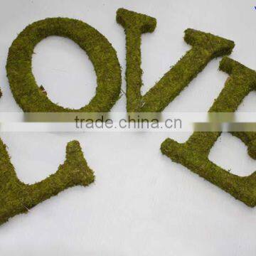 moss monogram letters for wedding