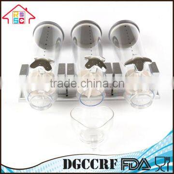 NBRSC Plastic Cheap Double/Triple Wall Mounted Home Breakfast Cereal Dispenser Bulk Food Storage Container for Sale photo-6