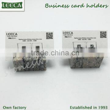 Black Rock Stone Basalt Business Card Holder Office Stationery Set Promotional Gifts photo-3