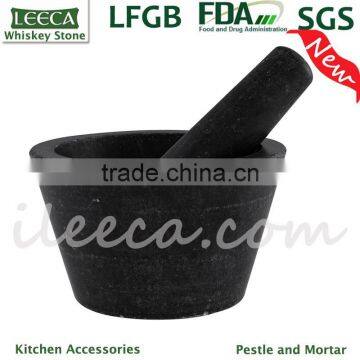 Marble stone mortar and pestle