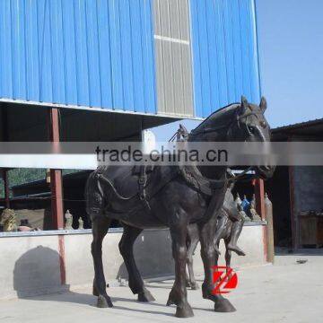 Brass Large Outdoor Horse Sculpture photo-2