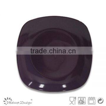 Solid Color Square Ceramic Salad Plate photo-5