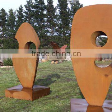 Famous Metal Art Theme Park Statue Abstract Garden Corten Steel Sculpture photo-4