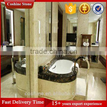 Hight Quality Decoration Jurassic Beige Marble Big Slabs photo-4