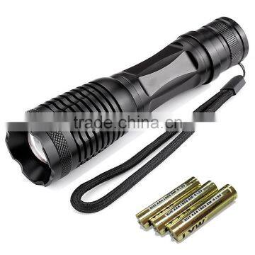 2016 High Quality Waterproof LED Torches Zoomable 3 Modes Tactical Flashlight 18650battery photo-2