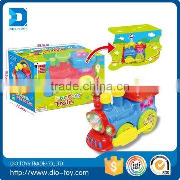 Hot selling b/o train toy games with light and music