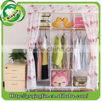 Lower price of bedroom zipping door wardrobe