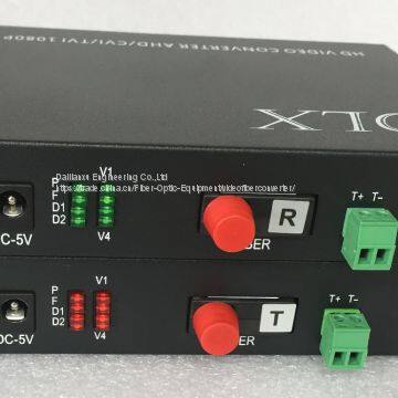 4chs 720P/960P/1080P AHD/CVI/TVI/Analog All in One Video+1 Channel Reverse RS485 Fiber Optical Transmistter HD PTZ Camer photo-3