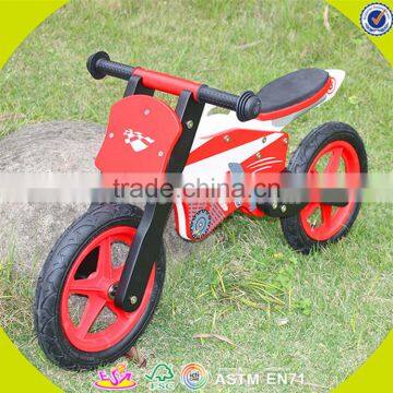 Wholesale cool wooden balance bike promotion gift wooden balance bike high quality children wooden balance bike toy W16C013