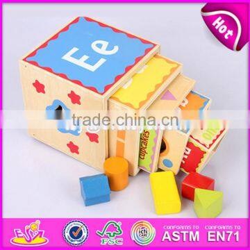 Creative Intelligent Baby Wooden Stacking Cups W13D079 photo-3