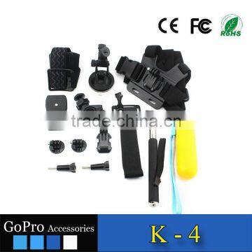 2016 Hot Selling Factory Price Gopros Accessories Used for Gopros Heros 4 Accessories Kit Mount photo-3