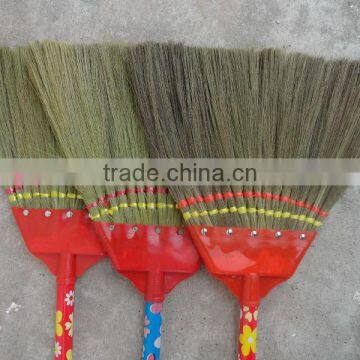 Short Wooden Handles Grass Broom photo-3