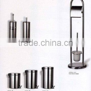 Zinc Toilet Brush Holders and Dustbins