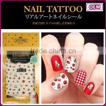 Joyme Wholesale Factory Colorful Furit Cheap Price Water Transfer 2d Japanese Nail Sticker photo-2