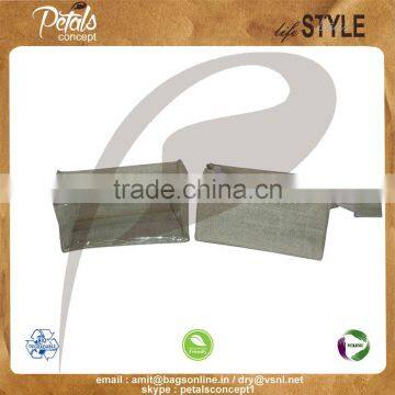Jute packaging bag with zip