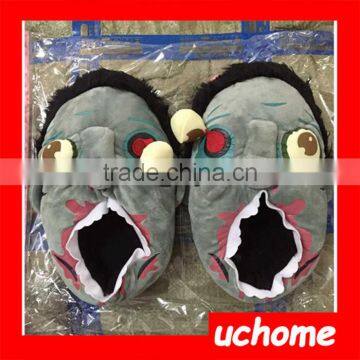UCHOME Funny Zombie Plush Slipper Soft Stuffed Zombie Winter Slippler Halloween Holiday Gift photo-2