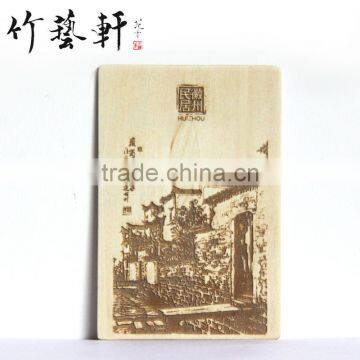 Wooden postcards Chinese scenery postcards Custom postcard