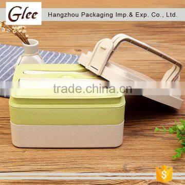 Used Environmental Rice Husk Material Biodegradable Bento Lunch Box