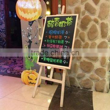 Useful wooden advertisement frame /foldable advertising board with standing