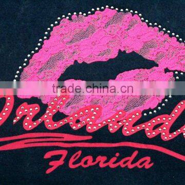 the sexy lip custom design for hea transfer on garment