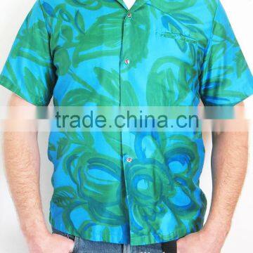 2017 OEM man hawaiian shirts short sleeve shirt