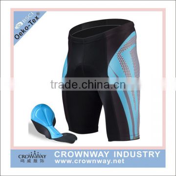 Sublimation Print Men Padded Mountain Bike Shorts With Reflective Trims