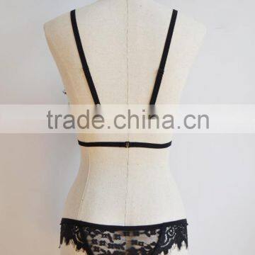 Sexy Fancy Bra Panty Set Fashion Underwear Bra Panty Set Black Sexy Bra and Panty New Design for Women
