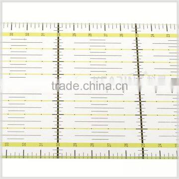 Kearing Pro Arcylic Double-Colored Grid Lines 45cm*10cm Rectangular Patchwork Ruler With Scale Range for Sewing Cutting#KPR4510 photo-3