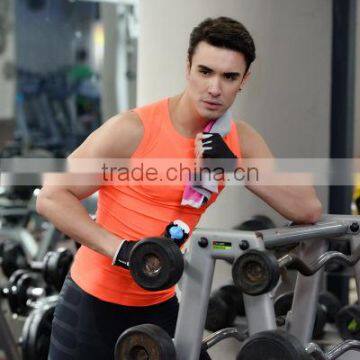 92%polymide 8%spandex Tank Top Fitness Apparel for Men Elastic Fashion Style Tops