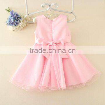Best Selling India and Pakistan Clothing Child Pink Flower Wedding Dress Vintage Sweet Girl Party Dresses photo-2
