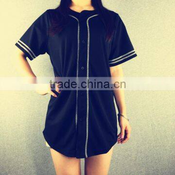 Quick Dri-Fit Unisex Baseball T Shirt Baseball Tops Custom Blank Baseball Jersey Plain Baseball Tee Shirts Wholesale photo-4