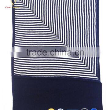 Stripes Design Double Side Baby Cashmere Knitted Blanket