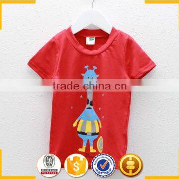 2016 Summer Top Fashion Blouse Korean Style Cute Blouse Giraffe Printed Baby Shirt photo-2