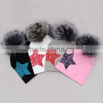 MYFUR Star Cute Baby Knitted Soft Warm Cotton Beanie Hat For Baby Boy or Girl Hat Winter Hats New Born photo-6