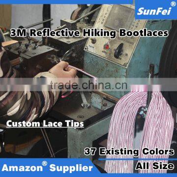 Reflective Striped Boot Laces Strings for Sports Athletic Shoes Sneakers Travel Boots and More photo-6