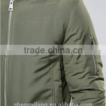 OEM Bomber Jacket With Sleeve Pocket in Guangzhou Clothing Factory photo-2